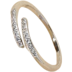 Shein 1pc Stainless Steel Fashion Minimalist Cz-Encrusted Toe Ring Silver-Color Ring For Women