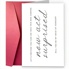 Shein pc Will You Be My Maid Of Honor Bridesmaid Wedding Cards Bridesmaid Wedding Proposal Cards Surprise Wedding Proposal Cards Perfect Creative Products G
