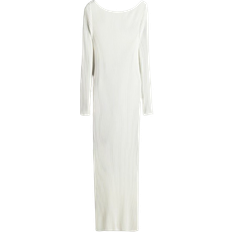 H&M Ladies White Boat-neck bodycon dress