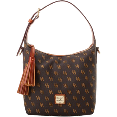 Dooney & Bourke Women's Gretta Paige Crossbody Coated Cotton Shoulder Bag in Brown Tmoro (One Size)