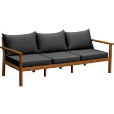 Teaks Sofas 1898 Stockaryd 3-pers Mørkegrå Sofa 199cm 3 personers