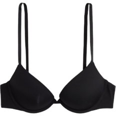 H&M Damen Super-Push-up-BH aus Mikrofaser Schwarz