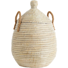 Opbevaringskurv Med Låg Beige