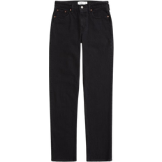 Abercrombie & Fitch Mid Rise 90s Straight Jean Black