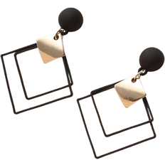 Shein Hollow Out Geo Drop Earrings