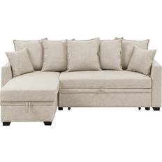 Ebern Designs Multi Color Sectional 35" H X 89.5" W X 47" D Sofa 89.5" 3 Seater