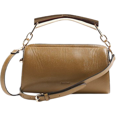 River Island Metal Handle Cross Body Bag - Khaki