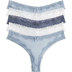 H&M Brazilian Alushousuja Mikrokuitua Ja Pitsi - Sininen