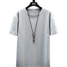 Shein Mens Summer Solid Color Round Neck Casual Short Sleeve TShirt
