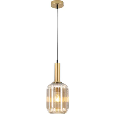 Orion Taklampor Orion Carneval Ø 14 cm Altmessing/Amber Pendelleuchte ∅ 14cm