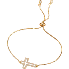 Shein Cubic Zirconia Cross Decor Bracelet