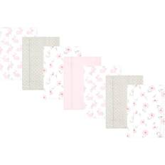 Polyester Wipes & Washcloths Hudson Baby Unisex Baby Flannel Burp Cloth 7pk Pink Honey Bunny