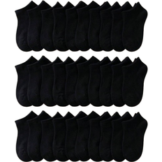Black Socks Shein 30pairs/pack Children's Classic Solid Color Casual & Sport Socks Including Breathable & Barefoot Socks For Daily Wear