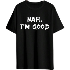 Shein Men's Printed Slogan Graphic Round Neck Short Sleeve T-Shirt