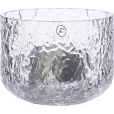 Ernst Lysestage 6 cm Mønstret Glas Transparent Fyrfadsstage