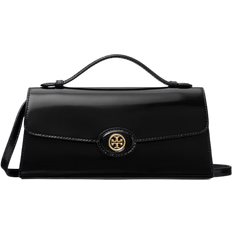 Tory Burch Mini Robinson Spazzolato Top-Handle Bag - Black