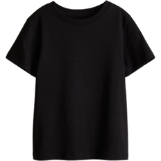 0-1M/1-3M/12-18M/18-24M/3-6M/6-9M/9-12M Children's Clothing H&M Cotton T-shirt - Black (0611503001)