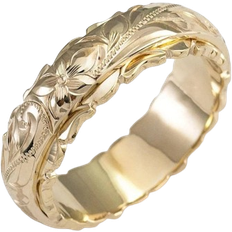 Shein 1pc Fashion Copper Flower Decor Ring For Women For Valentine's Day Gift