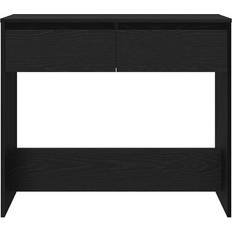 vidaXL 89 x 41 x 76,5 cm Konstrueret Træ Sort Egetræsfarve Konsolbord 41x89cm