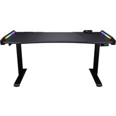 E-MARS Black LED RGB Gaming Desk