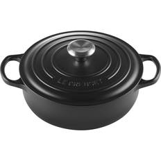 Le Creuset Cast Iron Sauteuse Le Creuset Enameled Cast Iron Signature with lid 9.4 "