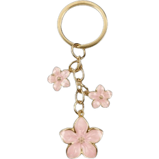 Shein pc Alloy Metal Cherry Blossom Shape Keychain Lightweight Fluttering Cherry Blossom With ID Tag Suitable Bag Charm Car Keys Couple Birthday Festiva
