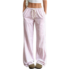Shein Cotton Low Waist Drawstring Tie - Pink