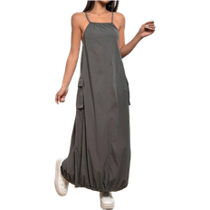 Shein Women's Solid Color Cargo Pocketed Cami Dress