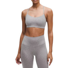 Breathable Bras Lululemon Flow Y Bra Nulu Light Support - Heathered Core Medium Grey