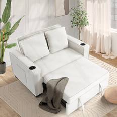 Ebern Designs Meit 70.9" Convertible Sleeper 3-In-1 Reclining 20.5" H X 48.5" W X 68.5" D Sofa 68.5" 2 Seater