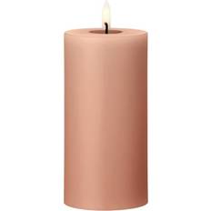 Rosa LED-ljus Ester & Erik Blockljus LED Ø7,5x15 cm 20 Rosy Caramel LED-ljus 15cm