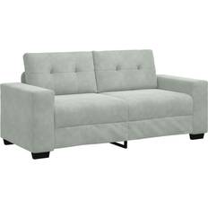Loveseat vidaXL Loveseat Ljusgrå 140 cm Sammet Soffa 181cm