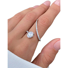 Shein PC Elegant Cubic Zirconia Ring For Women For Wedding Engagement Anniversary Party Band Jewelry Valentine's Day Gift