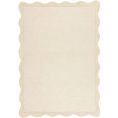 Dunelm Bonnie Scallop Wool Rug Natural 160x230cm