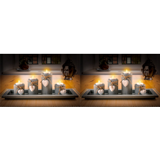 Led fyrfadslys med timer Evermart LED Fyrfadslys Med Timer Hvid 8 Stk 2x4 LED-lys 8stk