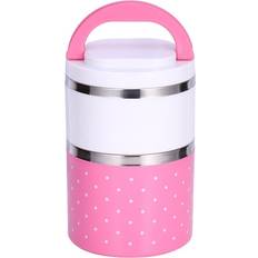 Lunchbox Tbest Thermo Lunchbox 2-vånings Termos Med Handtag Matlåda 0.9L