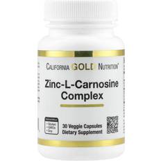 California Gold Nutrition Zinc-L-Carnosine Complex, Veggie 30 pcs