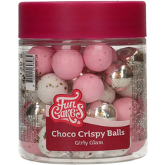 Funcakes Crispy Chokoladekugler Girly Glam 130g 130g 1pak