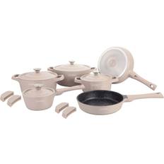 Royalty Line Cookware Set Die Cast Alu 14 Pcs Beige med låg 14 dele