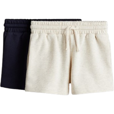 H&M Girls Sweatshorts 2-Pack - Beige