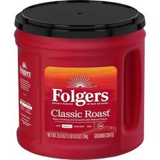 Food & Drinks Folgers Classic Roast Ground Coffee, Medium 25.9 25.9oz