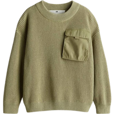 Günstig Strickpullover H&M Pullover Mit Pattentasche - Grün