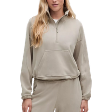 Lululemon Brushed Softstreme Half Zip - Riverstone