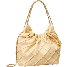 Tory Burch Handväskor Tory Burch Läder Mini Hobo Väska - Beige