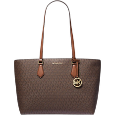 Michael Kors Sheila Large Signature Logo Tote Bag - Brown