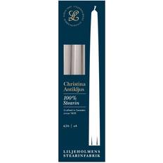 Liljeholmens ljus Liljeholmens Christina Antikklys 26 cm 4 stk Dimgrå Stearinlys 26cm 4st