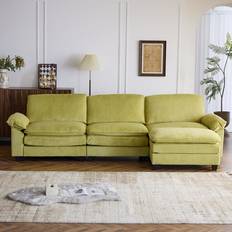 Latitude Run Multi Color Sectional 120 inch W Sofa 115.8" 3 Seater