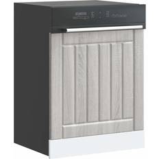 Opvaskemaskinepanel Lucca Konstrueret Træ Grå Sonoma