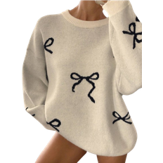 DAZY Casual Loose Fit Round Neck Sweater - Autumn/Winter