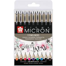 Sakura Fiberspetspenna Pigma Micron Set 9st